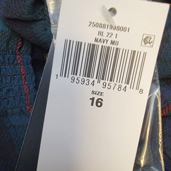 Lauren Ralph Lauren Plaid Crinkle Georgette Dress - Picture 6 of 6